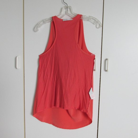 Only Coral Soft Poly/Viscose Cowl/Drapy Sleeveless Tank Top Sz 36 / Sz 6 - Picture 4 of 9